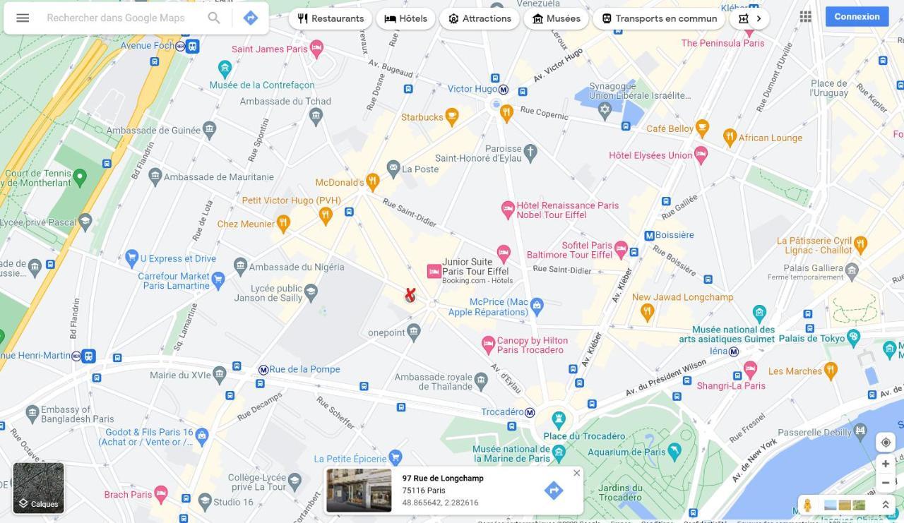 Apartament Trocadero- 2 Pieces Lumineux Paryż Zewnętrze zdjęcie